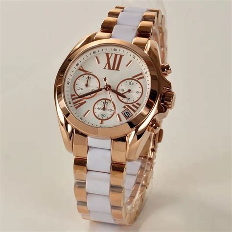 michael kors 5907|Michael Kors Bradshaw Chronograph White Dial Lad .